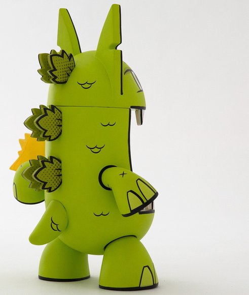 Fire-Catzilla figure by Joe Ledbetter. Back view.