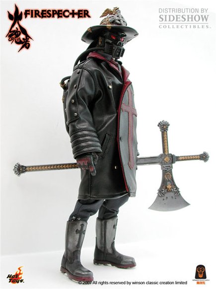 Firespecter figure by Winson Ma, produced by Hot Toys. Front view.