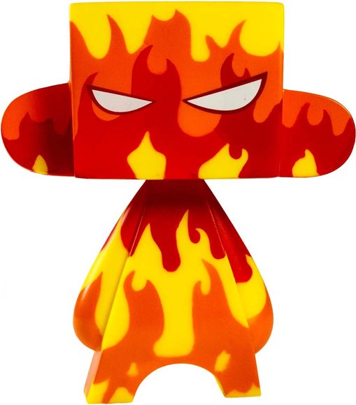 Flame Mad*L figure by Jeremy Madl (Mad), produced by Solid. Front view.