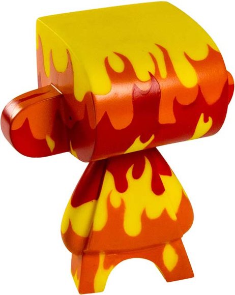 Flame Mad*L figure by Jeremy Madl (Mad), produced by Solid. Back view.