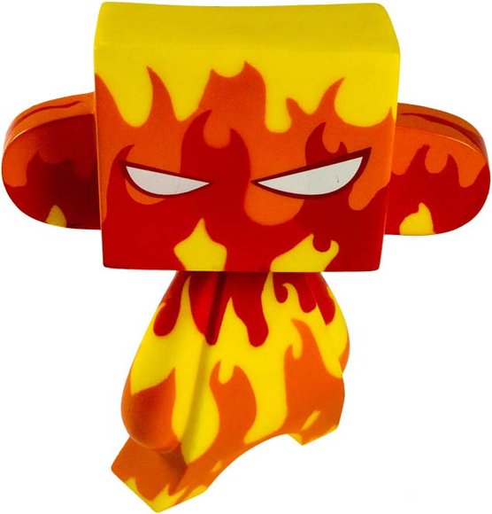 Flame Mad*L figure by Jeremy Madl (Mad), produced by Solid. Front view.