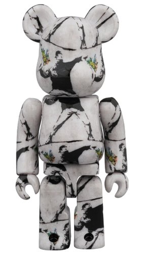 FLOWER BOMBER BE@RBRICK 100% figure, produced by Medicom Toy. Front view.