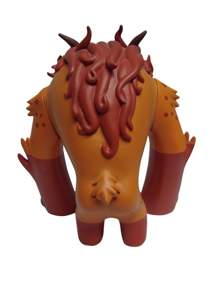 Foo Dog figure by Miss Monster, produced by Patch Together. Back view.