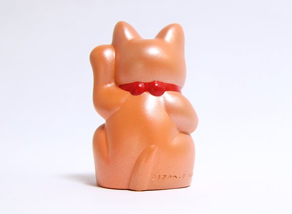 Fortune Cat Baby (フォーチュンキャットベビー) - Orange Pearl figure by Mori Katsura, produced by Realxhead. Back view.