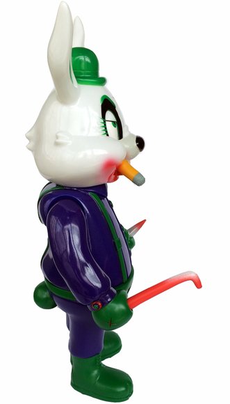 A Clockwork Carrot - Lil Alex Supervillain figure by Frank Kozik, produced by Blackbook Toy. Side view.