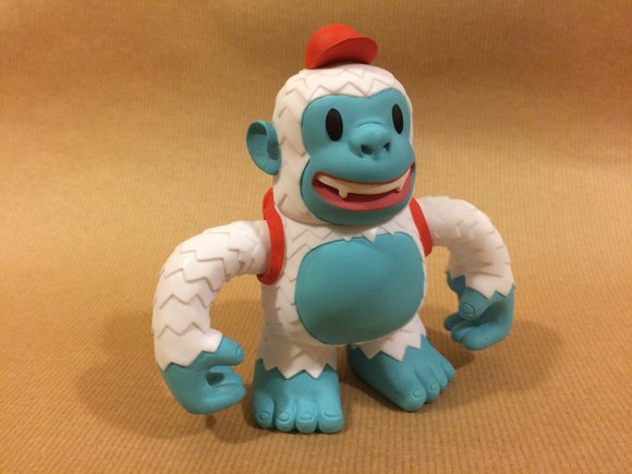 Freddie Yeti figure, produced by Mailchimp. Front view.
