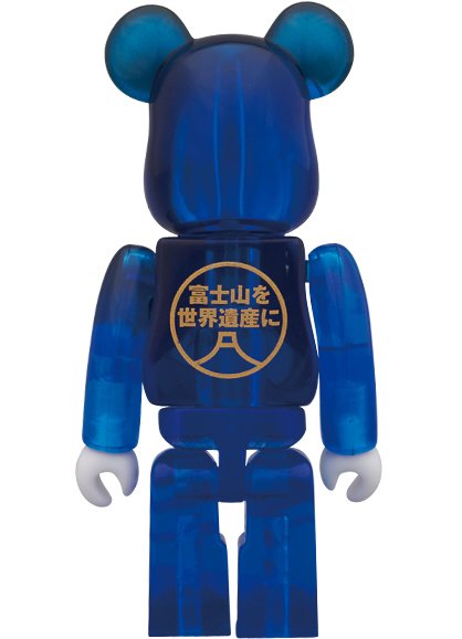 Fujisan Be@rbrick 100% figure by Katsushika Hokusai, produced by Medicom Toy. Back view.