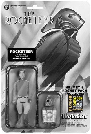 Funko x Super7 ReAction - The Rocketeer figure by Super7, produced by Funko. Packaging.