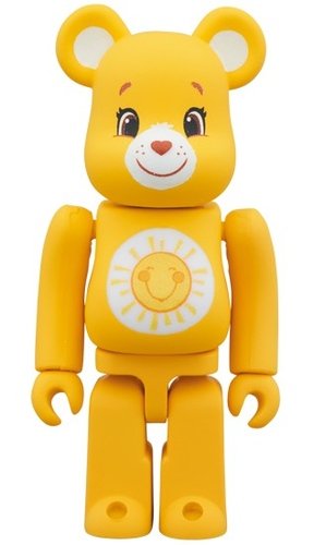 Funshine Bear (TM) BE@RBRICK 100% figure, produced by Medicom Toy. Front view.