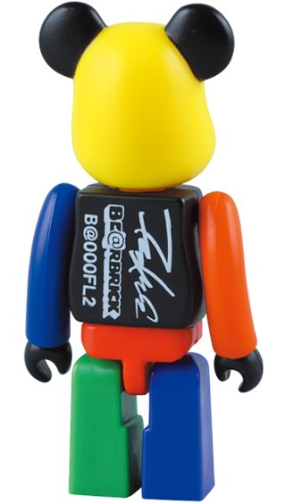 Futura G-SHOCK Be@rbrick 100% figure by Futura, produced by Medicom Toy. Back view.
