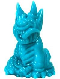 Gacha Mini Blue - Demon Dog figure by Paul Kaiju, produced by Paul Kaiju Toys. Front view.