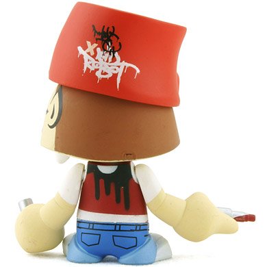 Gérard figure by Mist, produced by Kidrobot. Back view.