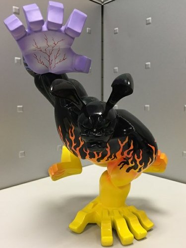 Ghost Rider figure, produced by Coarsetoys. Front view.