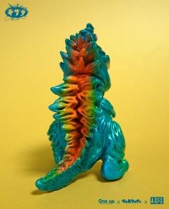 Gizalla - Turquoise Edition figure by Gumtaro, produced by Gums Productions. Back view.