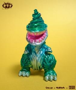 Gizalla - Turquoise Edition figure by Gumtaro, produced by Gums Productions. Front view.