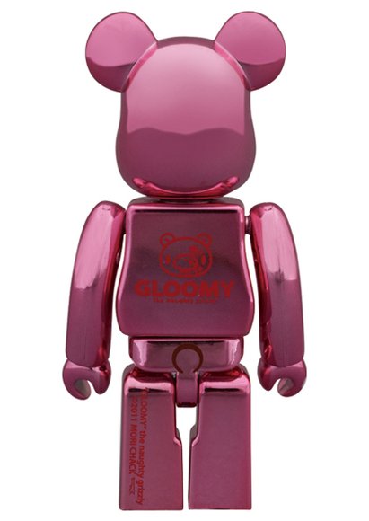 Gloomy Ver.3.0 Be@rbrick 100% figure by Mori Chack, produced by Medicom Toy. Back view.