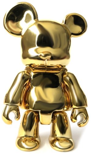 Gold Bear figure, produced by Toy2R. Front view.