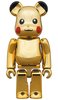 ピカチュウ GOLD CHROME Ver. BE@RBRICK 100％