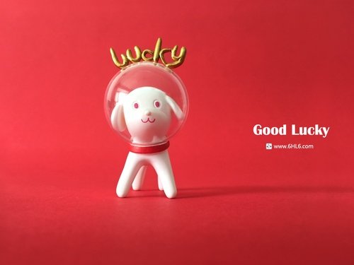Good Lucky figure by Han Ning, produced by 6Hl6. Front view.