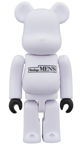 Hankyu MENS 10th Anniversary BE@RBRICK 100% figure, produced by Medicom Toy. Front view.