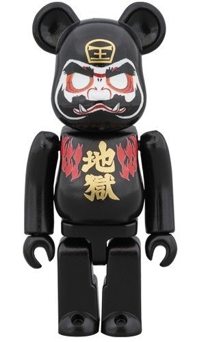 Hell Dharma BE@RBRICK 100% figure, produced by Medicom Toy. Front view.