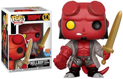 Hellboy (With Sword) - (Previews Exclusive) figure by Mike Mignola, produced by Funko. Packaging.