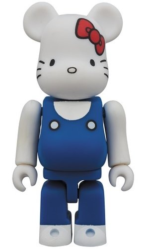 HELLO KITTY 70s BE@RBRICK 100% figure, produced by Medicom Toy. Front view.