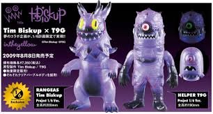 Helper T9G ver. - Clear Purple figure by T9G X Tim Biskup, produced by Intheyellow. Detail view.