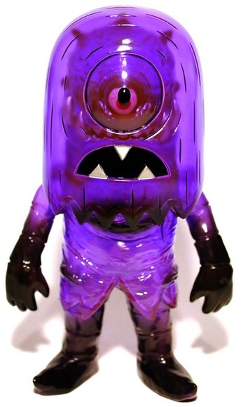 Helper T9G ver. - Clear Purple figure by T9G X Tim Biskup, produced by Intheyellow. Front view.