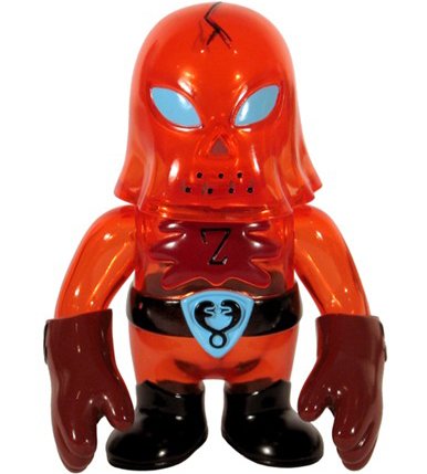 Hood Zombie - Red Coffin Set figure by Brian Flynn, produced by Super7. Front view.