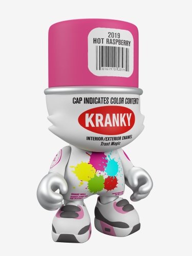 HOT RASPBERRY SUPERKRANKY BY SKET ONE figure by Sket One, produced by Superplastic. Front view.
