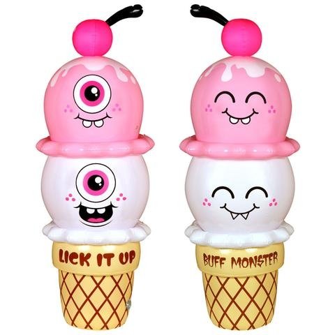 Ice Cream Inflatable 2 figure by Buff Monster, produced by Buff Monster. Front view.