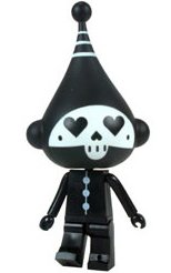 Black Heart Icebot (Chase) figure by Dalek, produced by Kidrobot. Front view.