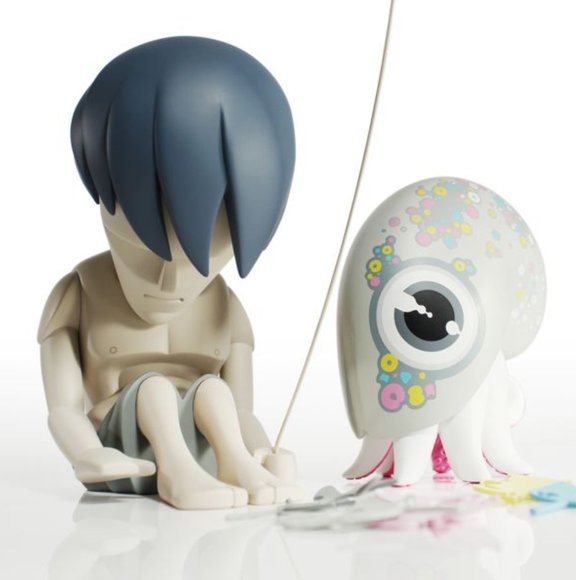 Casting Shadows - Loser Signature Edition figure by Mark Landwehr, produced by Coarsetoys. Front view.