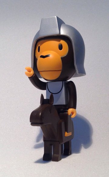 Chimp General figure by Bape, produced by Medicom Toy. Side view.