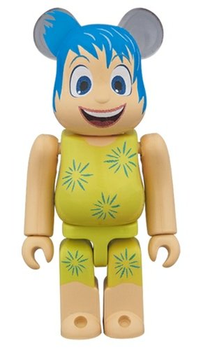 Inside Out - Joy BE@RBRICK figure, produced by Medicom Toy. Front view.