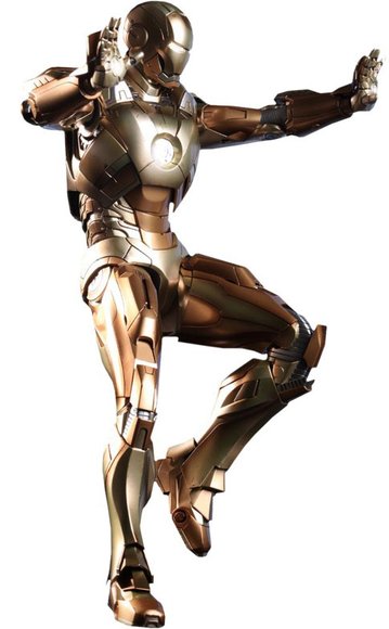 Iron Man 3 : Midas (Mark XXI) figure, produced by Hot Toys. Front view.