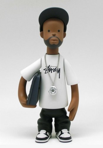 J Dilla figure by Sintex, produced by Rappcats. Front view.