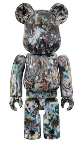 Jackson Pollock Studio Ver.2.0 BE@RBRICK 100% figure, produced by Medicom Toy. Front view.