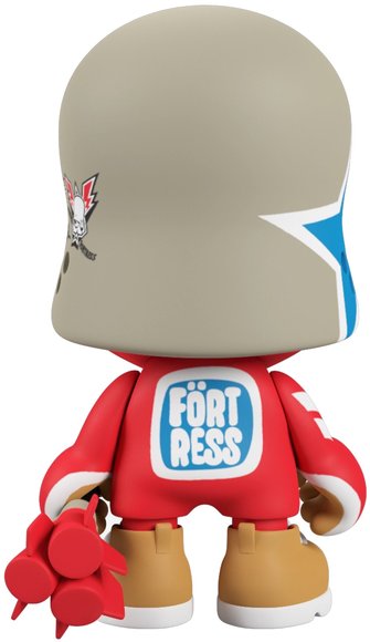 JankyTrooper figure by Flying Fortress, produced by Superplastic. Back view.