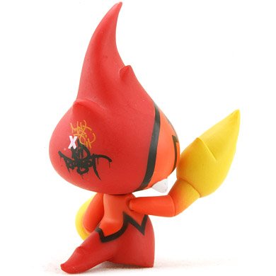 Jean Phillipe  figure by Mist, produced by Kidrobot. Back view.