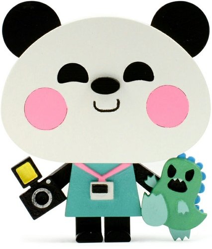 Jerry Pandazoku Wooden Toy - ToyCon Exclusive figure by Tado. Front view.