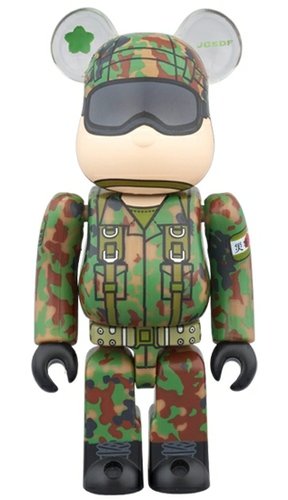 JGSDF BE@RBRICK figure, produced by Medicom Toy. Front view.