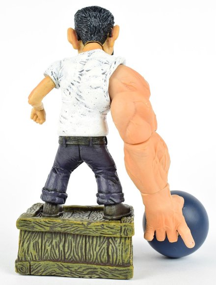 Joey the Ball figure by Eric Powell, produced by Mezco Toyz. Back view.