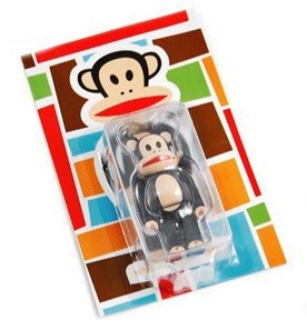 Julius Be@rbrick 100% figure by Paul Frank, produced by Medicom Toy. Packaging.