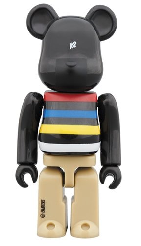 K2 SPORTS BE@RBRICK 100% figure, produced by Medicom Toy. Front view.