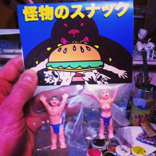 Kaibutsu Snack Pack figure by Rampage Toys. Front view.
