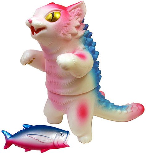 Kaiju Negora - Angel Abby exclusive figure by Mark Nagata, produced by Max Toy Co.. Front view.