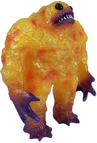Kaiju Rhaal : Wave 5 Orange figure by Barry Allen, produced by Gorgoloid. Front view.
