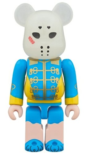 Kamen Joshi - Blue BE@RBRICK figure, produced by Medicom Toy. Front view.